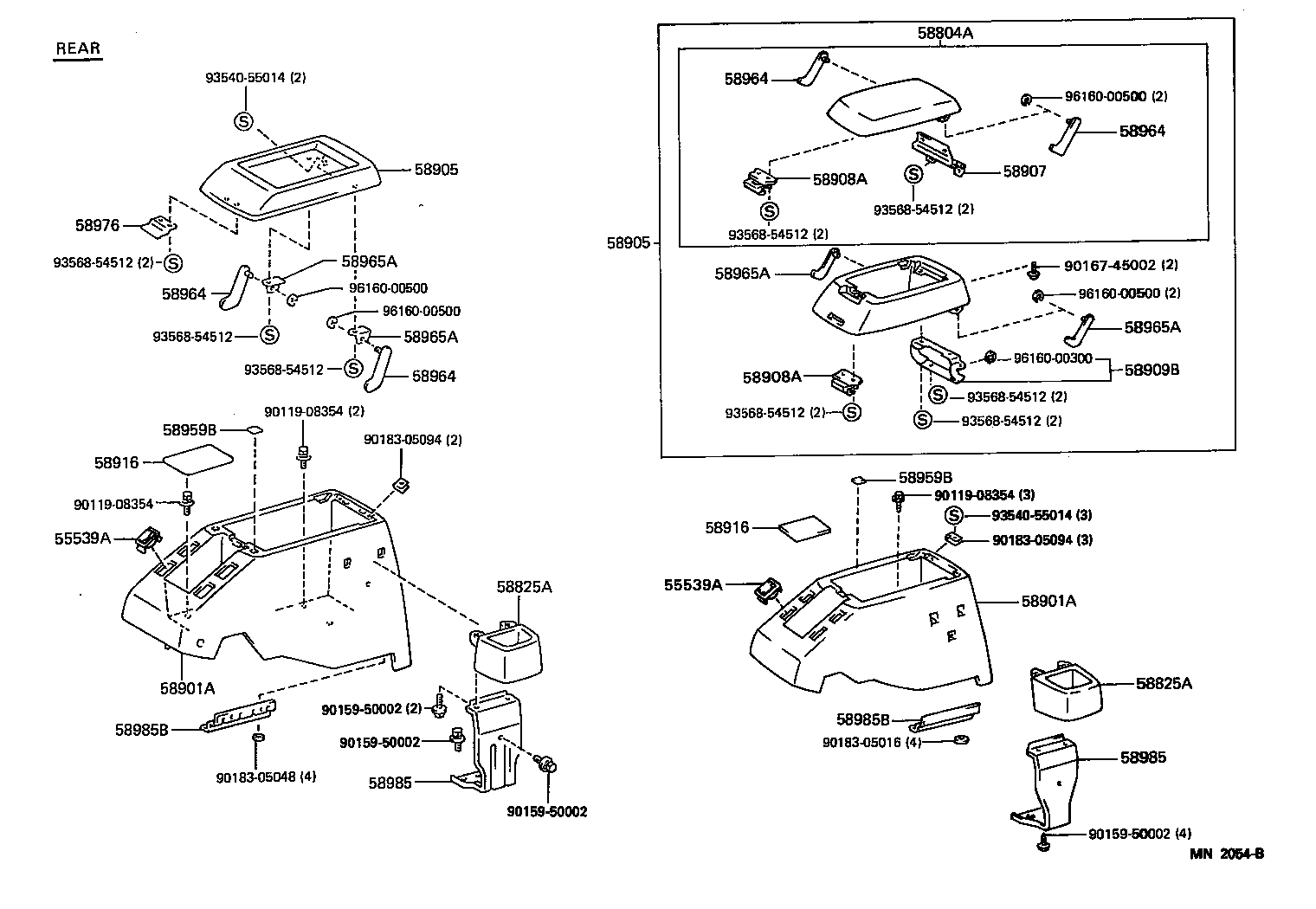  LAND CRUISER 80 |  CONSOLE BOX BRACKET