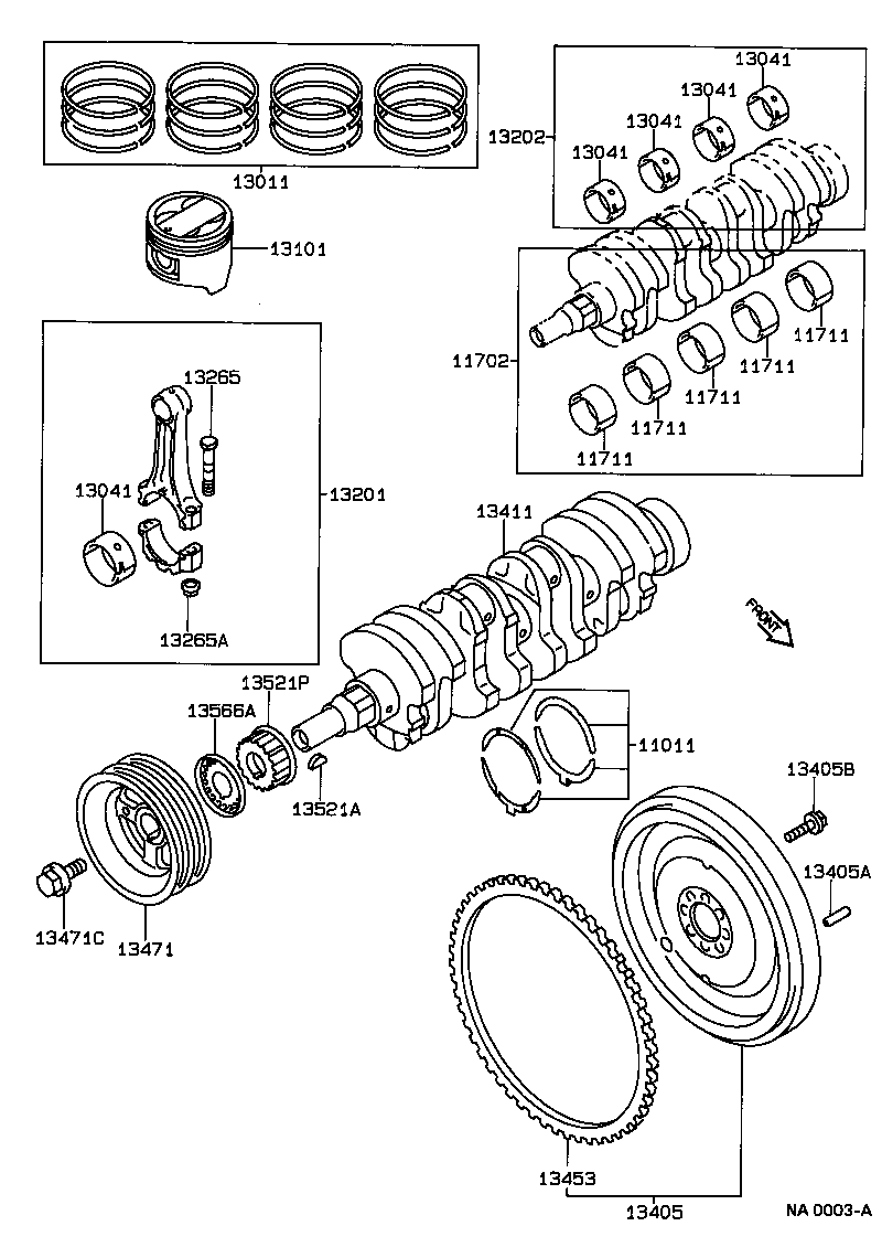  COROLLA CP |  CRANKSHAFT PISTON