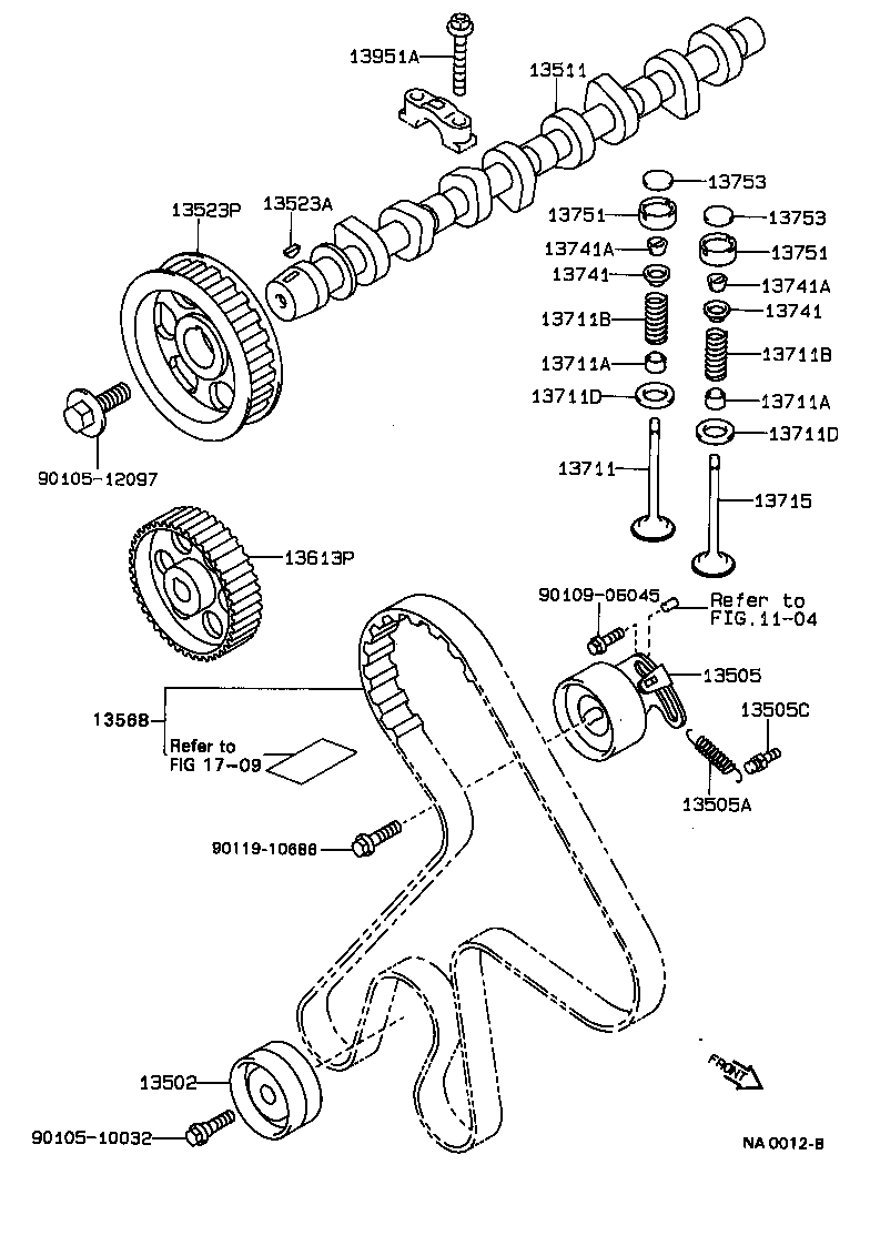  COROLLA SED LB WG |  CAMSHAFT VALVE