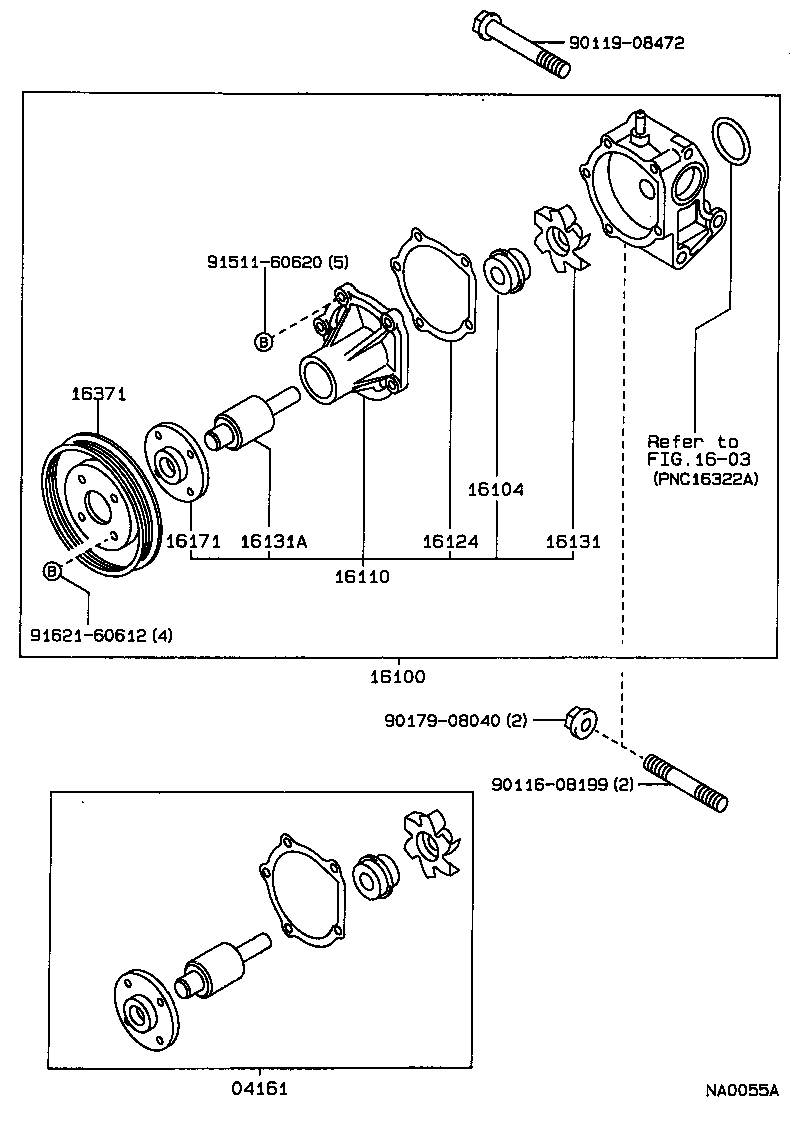  TERCEL |  WATER PUMP