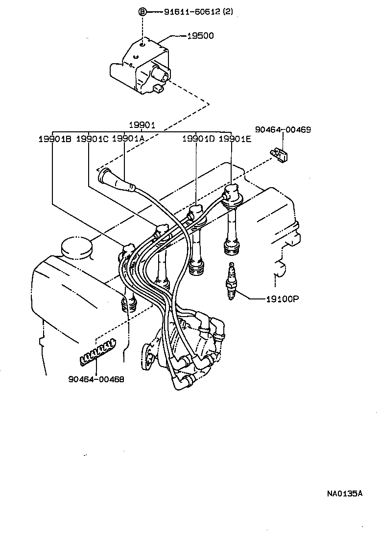 COROLLA HB |  IGNITION COIL SPARK PLUG