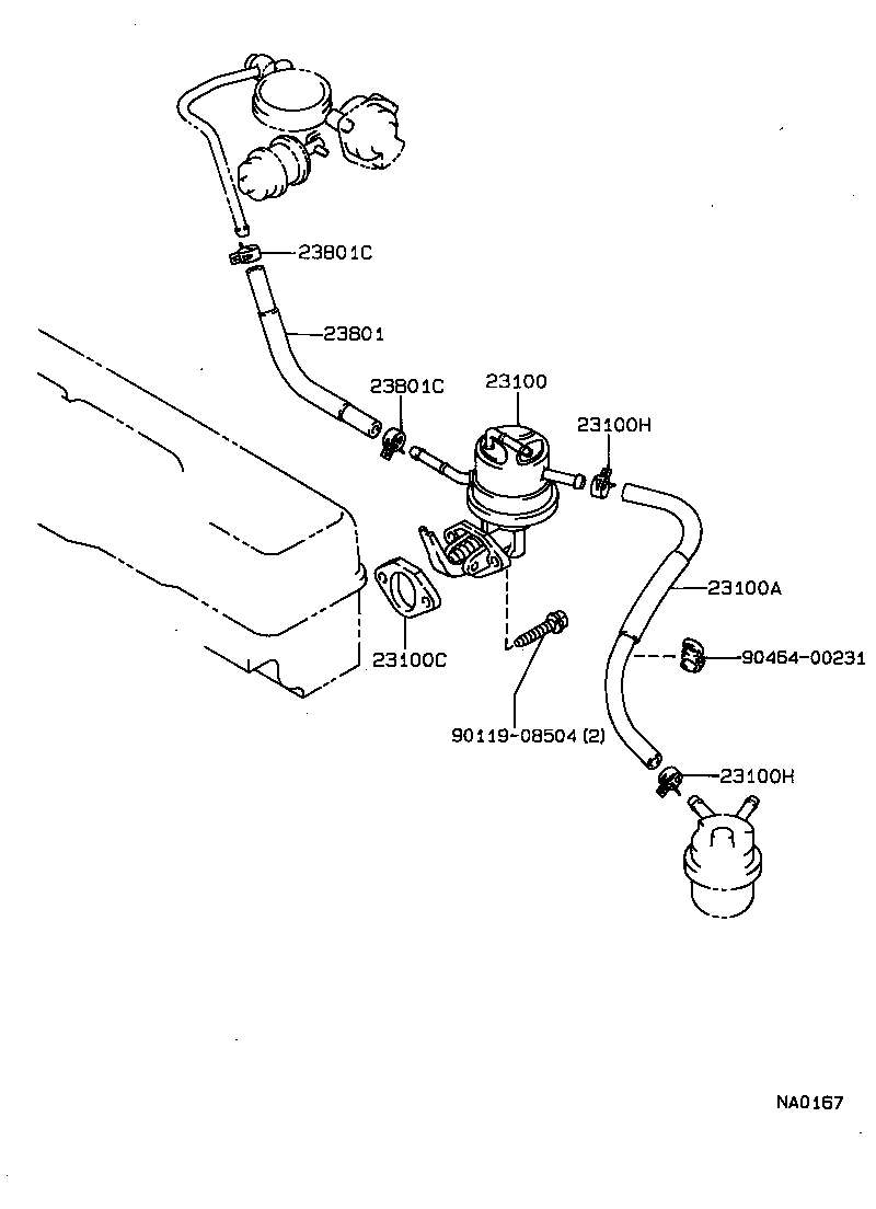  COROLLA HB |  FUEL PUMP PIPE