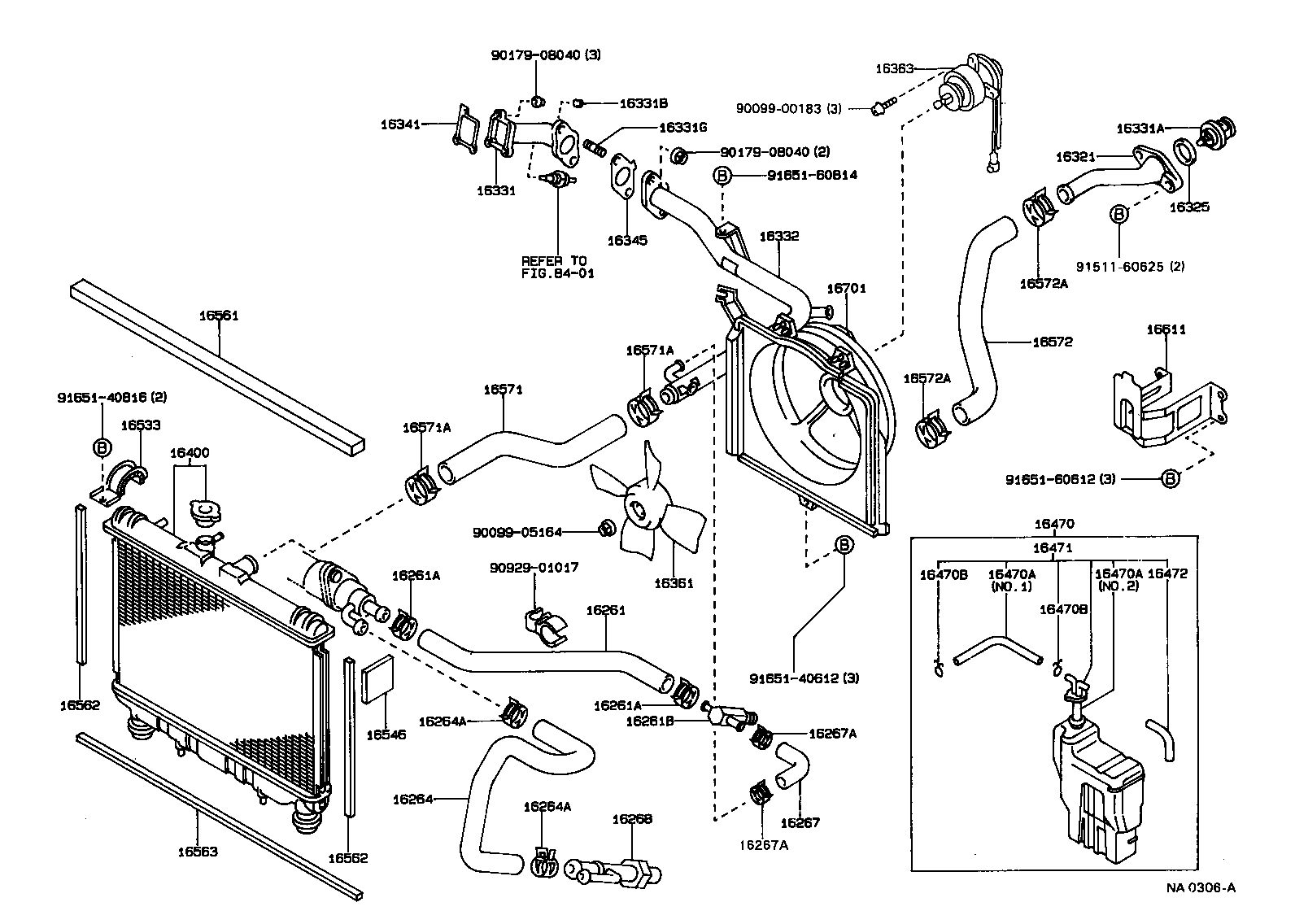  CARINA 2 |  RADIATOR WATER OUTLET