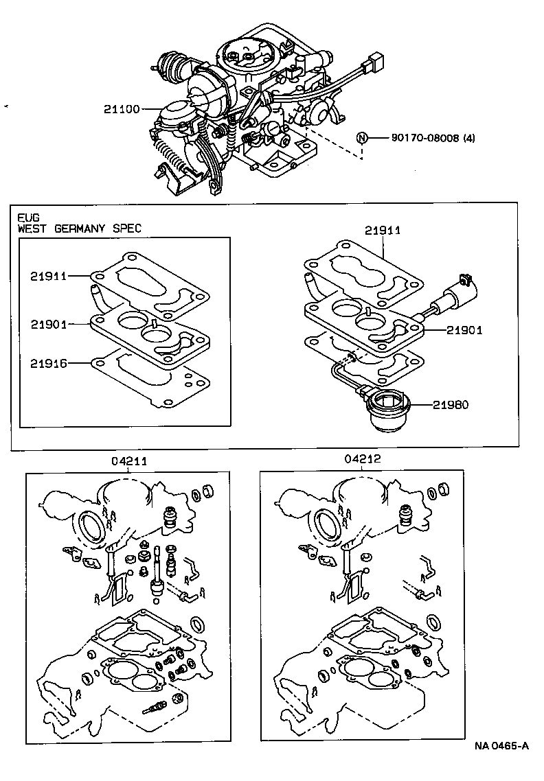  CARINA 2 |  CARBURETOR ASSEMBLY