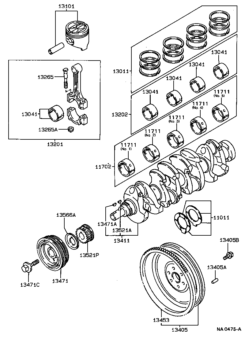  CARINA 2 |  CRANKSHAFT PISTON