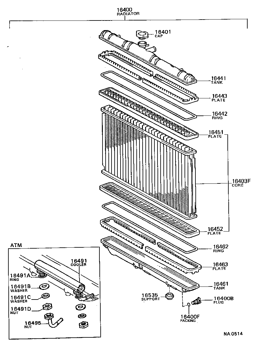  CARINA 2 |  RADIATOR WATER OUTLET