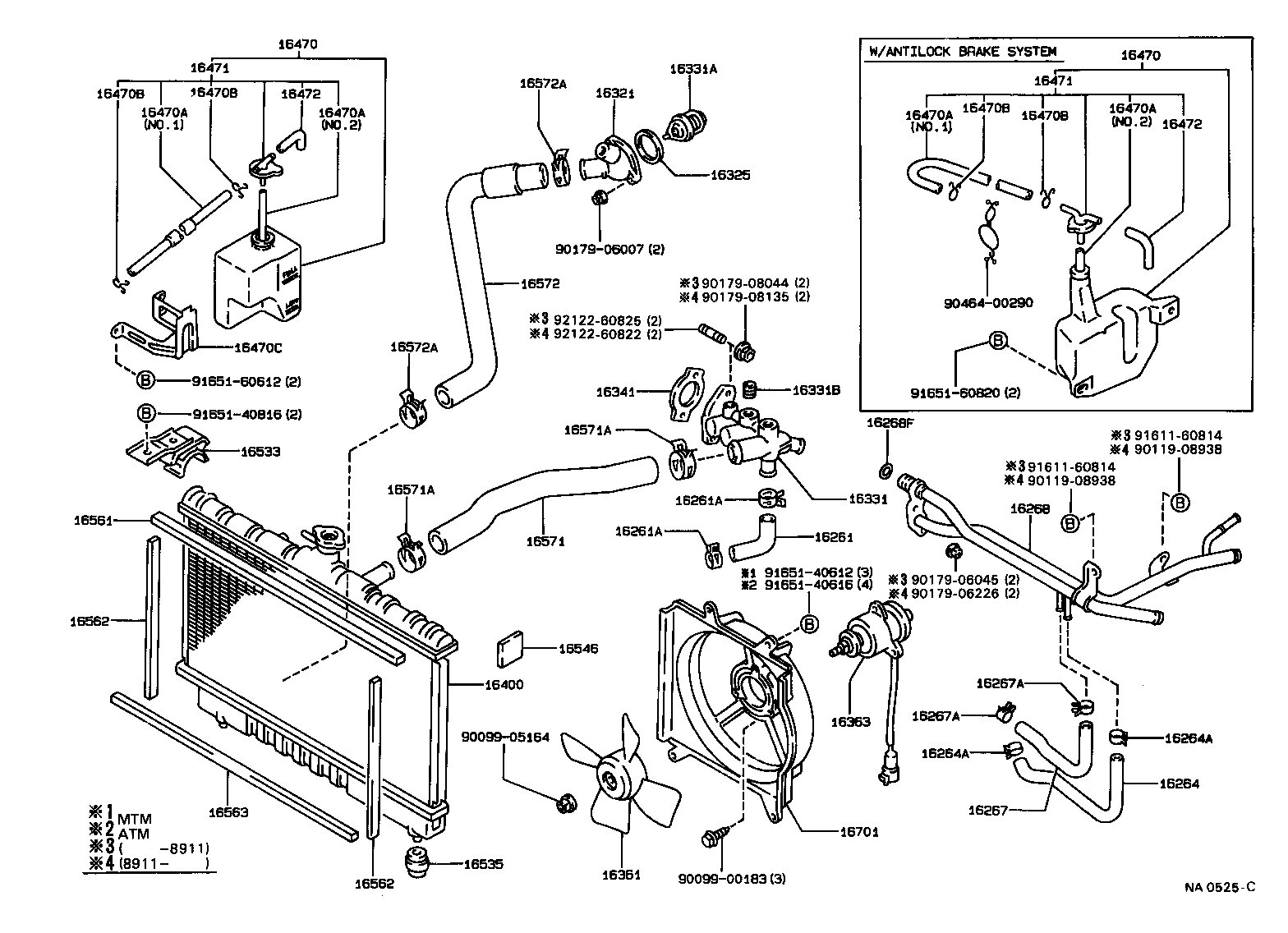  CARINA 2 |  RADIATOR WATER OUTLET