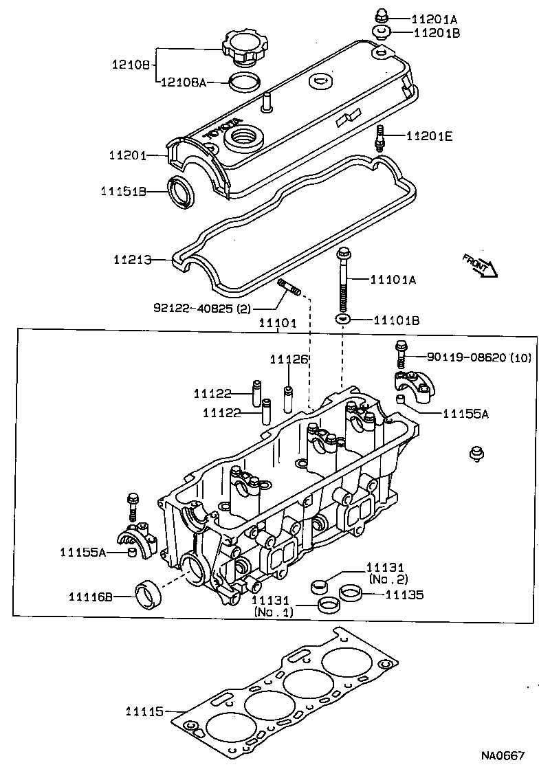  TERCEL |  CYLINDER HEAD