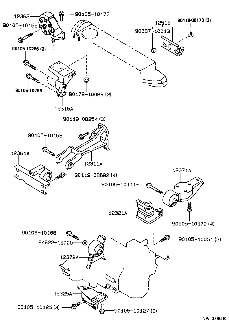  TERCEL |  MOUNTING