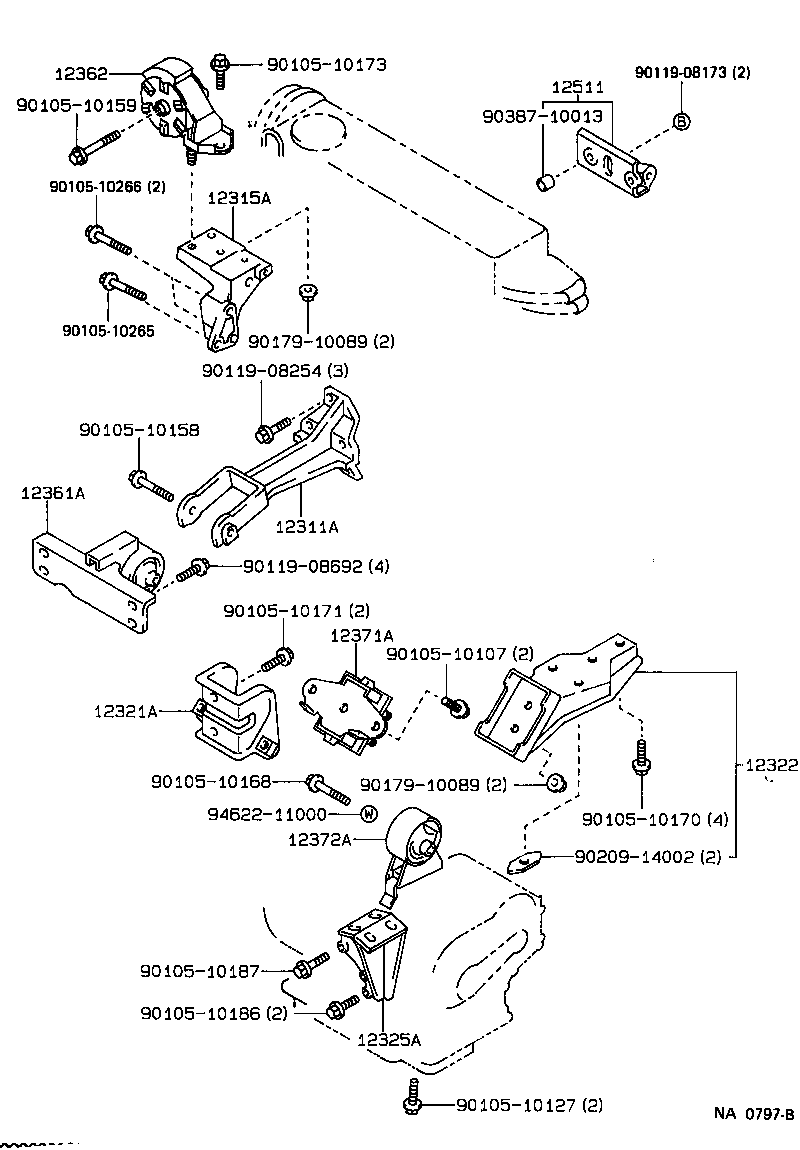  TERCEL |  MOUNTING