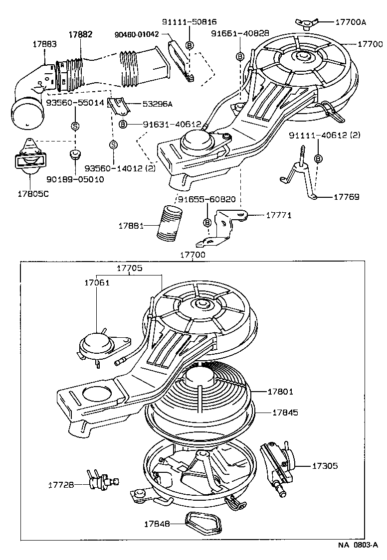  TERCEL |  AIR CLEANER