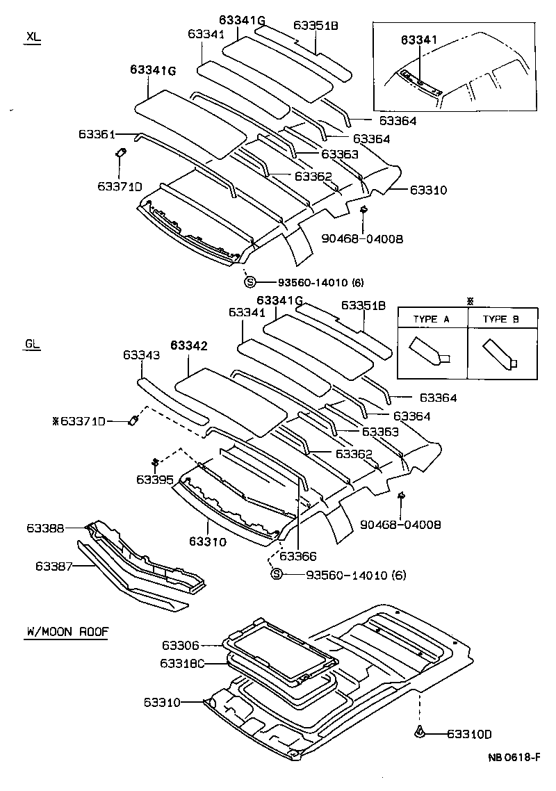  CARINA 2 |  ROOF HEADLINING SILENCER PAD