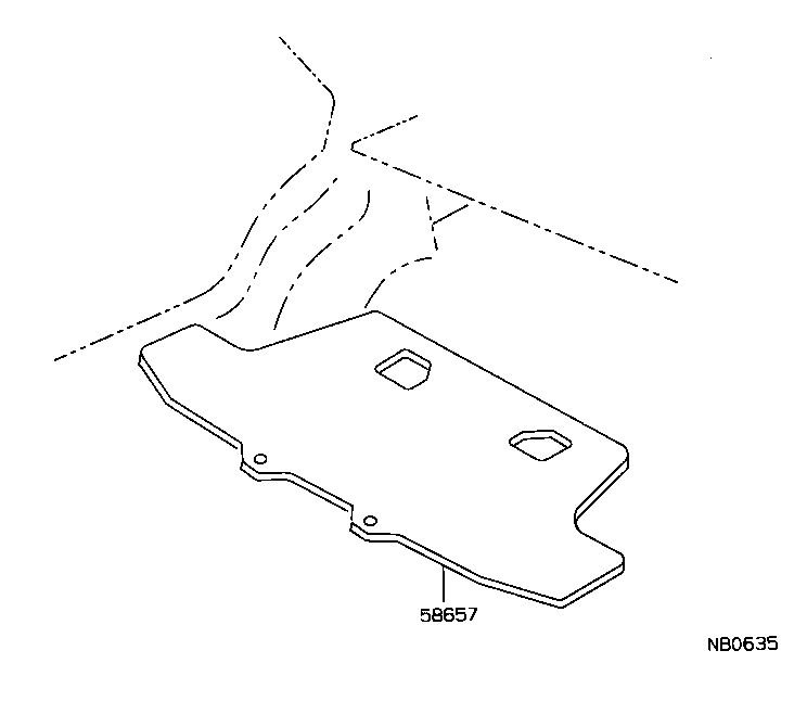  CARINA 2 |  DASH SILENCER BOARD FLOOR SILENCER PAD