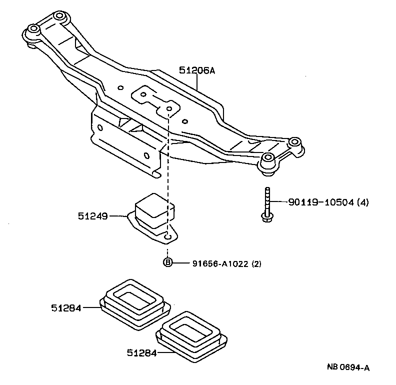  CARINA 2 |  SUSPENSION CROSSMEMBER UNDER COVER