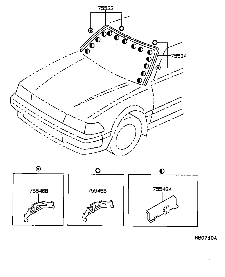  CARINA 2 |  FRONT MOULDING