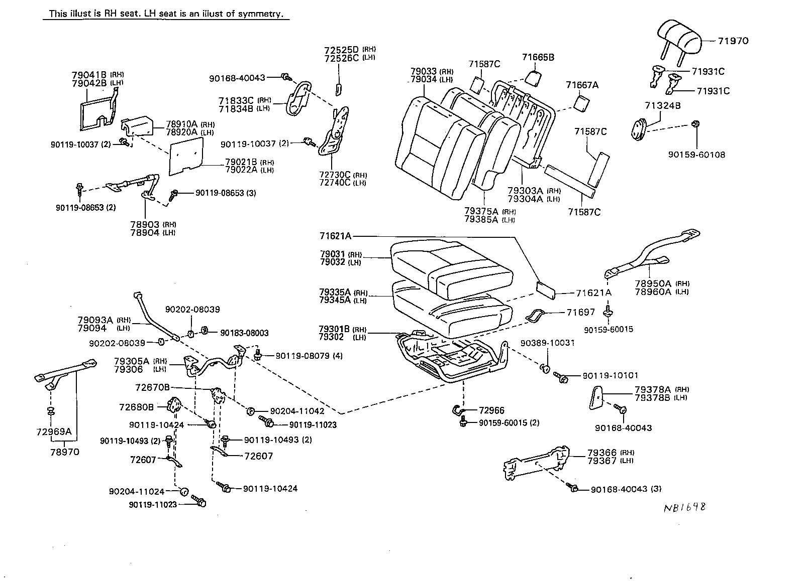  LAND CRUISER 80 |  SEAT SEAT TRACK