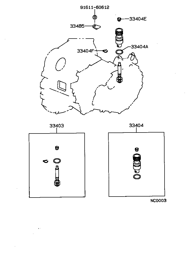  COROLLA HB |  SPEEDOMETER DRIVEN GEAR MTM