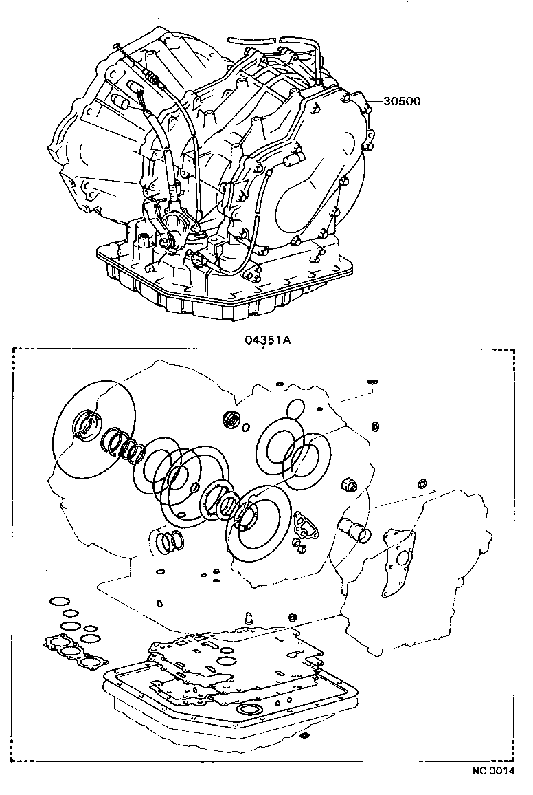  CARINA 2 |  TRANSAXLE OR TRANSMISSION ASSY GASKET KIT ATM