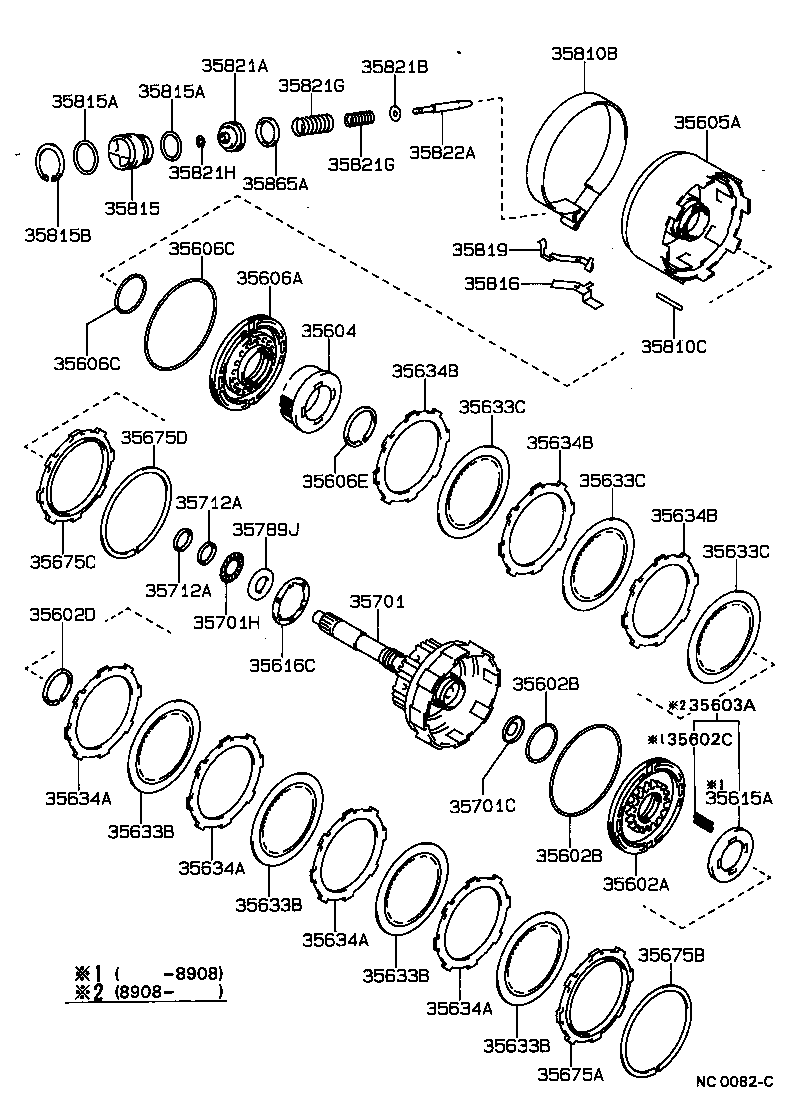  CARINA 2 |  BRAKE BAND MULTIPLE DISC CLUTCH ATM