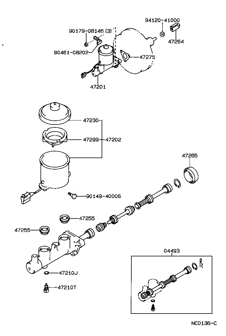  COROLLA HB |  BRAKE MASTER CYLINDER