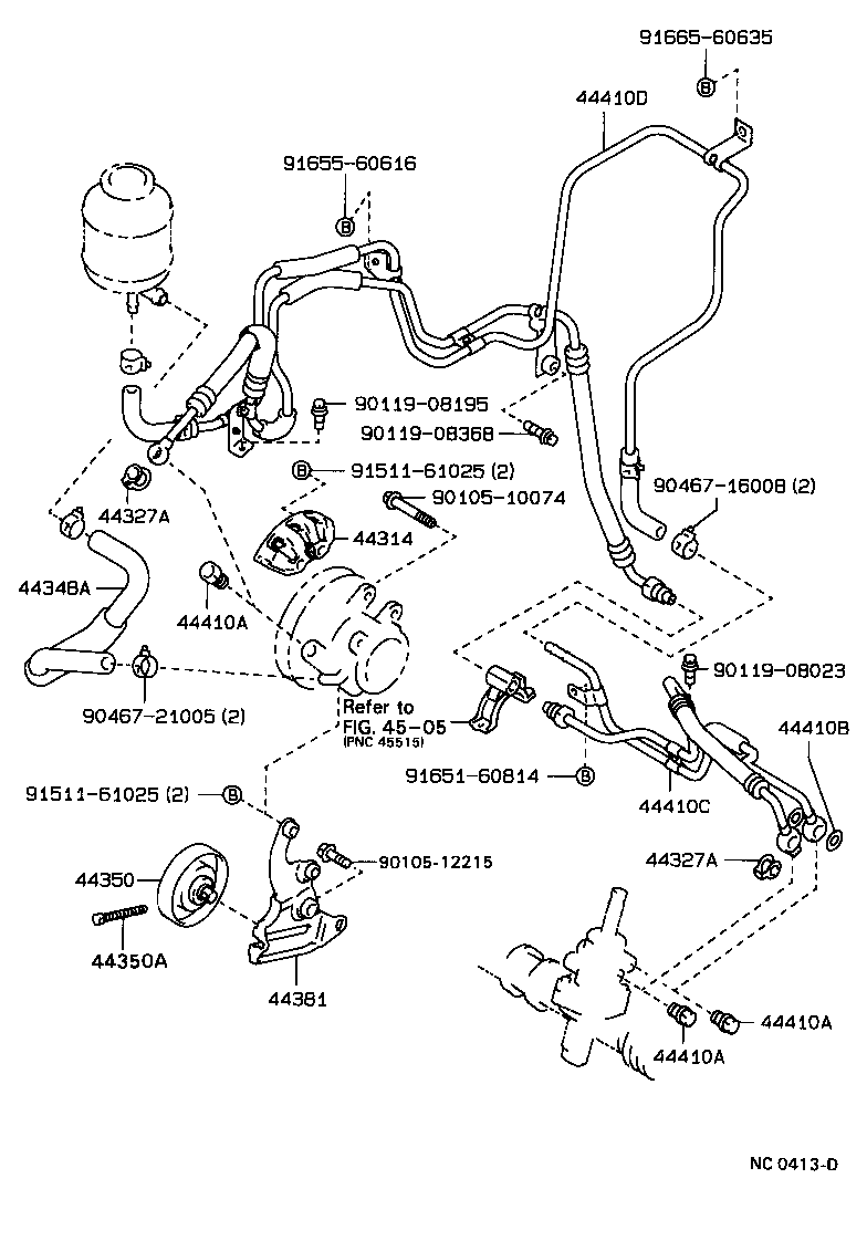  CARINA 2 |  POWER STEERING TUBE