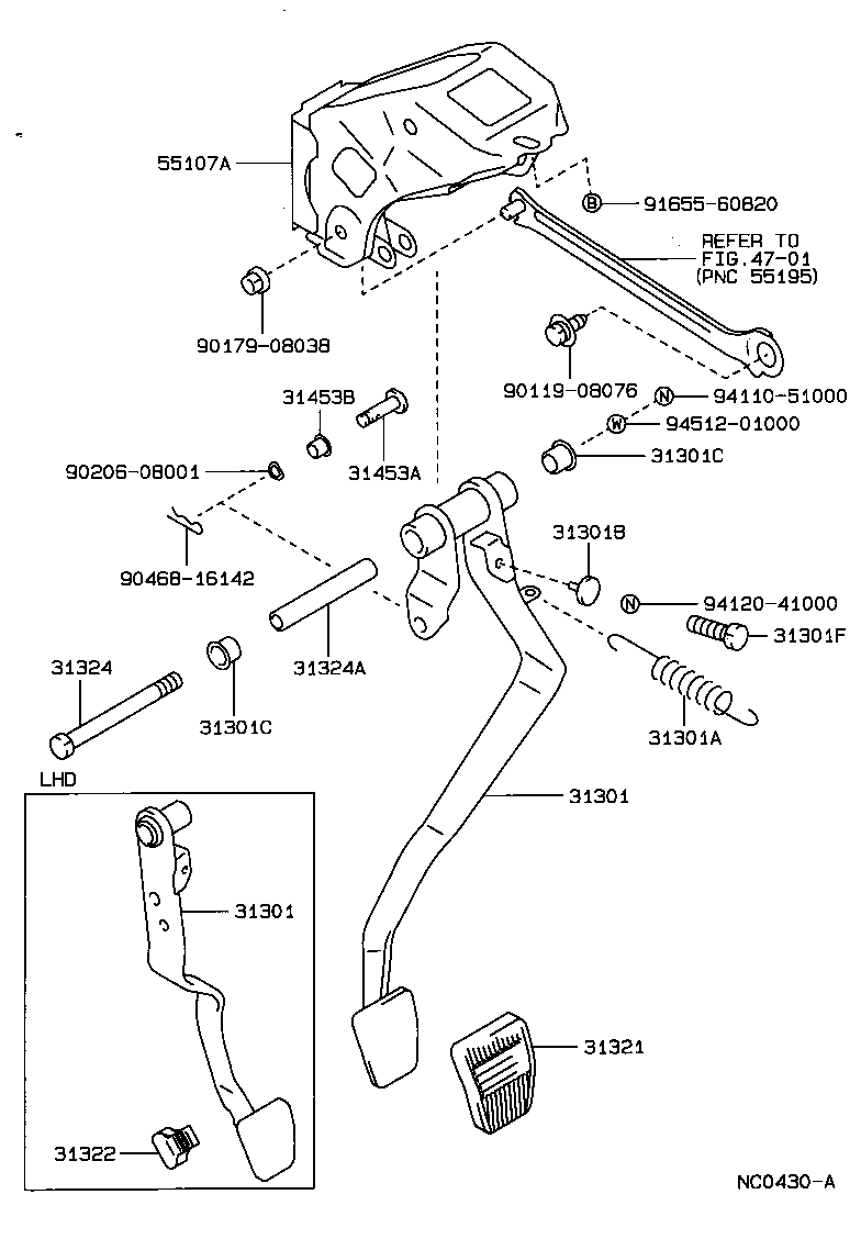  CARINA 2 |  CLUTCH PEDAL FLEXIBLE HOSE