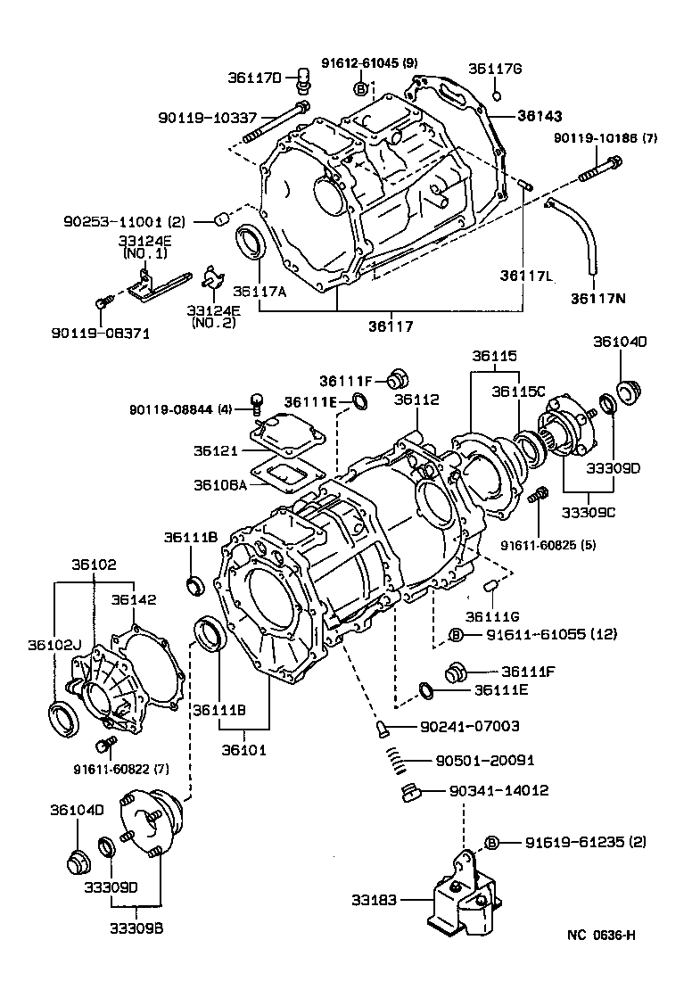  4 RUNNER TRUCK |  TRANSFER CASE EXTENSION HOUSING