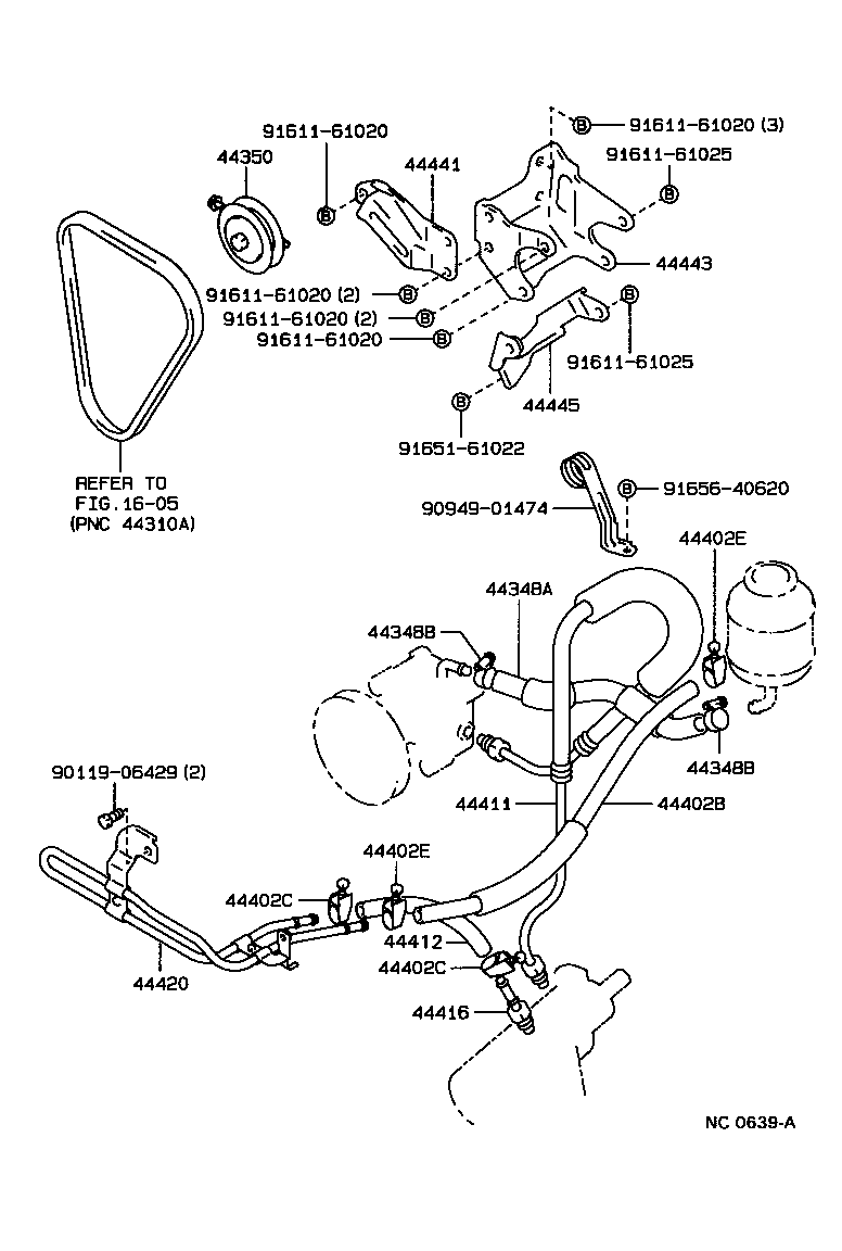  4 RUNNER TRUCK |  POWER STEERING TUBE