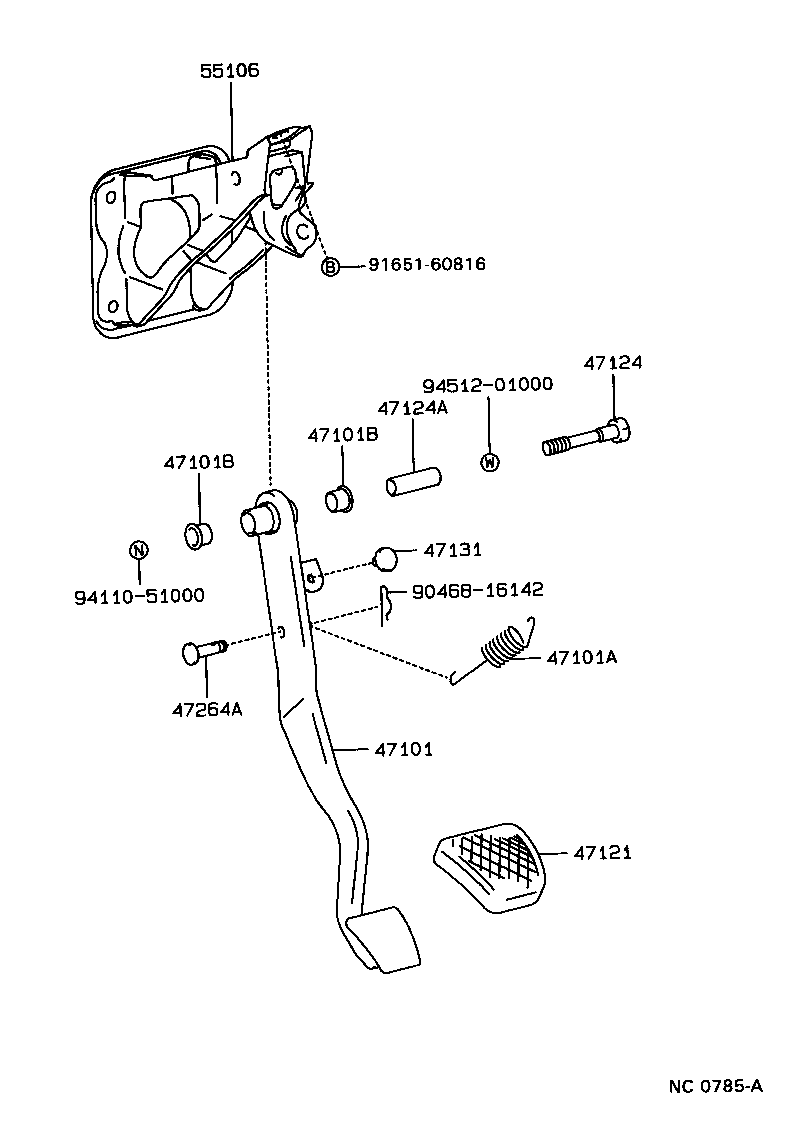  MR2 |  BRAKE PEDAL BRACKET