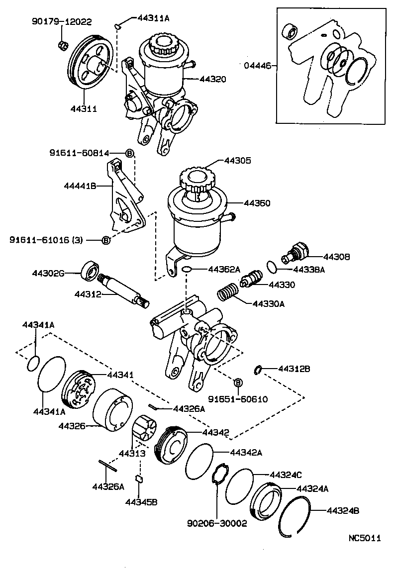  CARINA 2 |  VANE PUMP RESERVOIR POWER STEERING