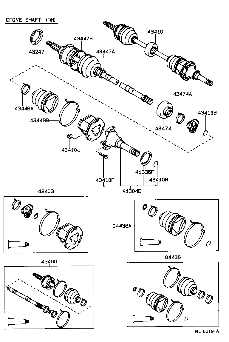  CARINA 2 |  FRONT DRIVE SHAFT