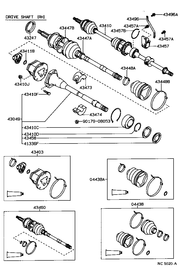  CARINA 2 |  FRONT DRIVE SHAFT