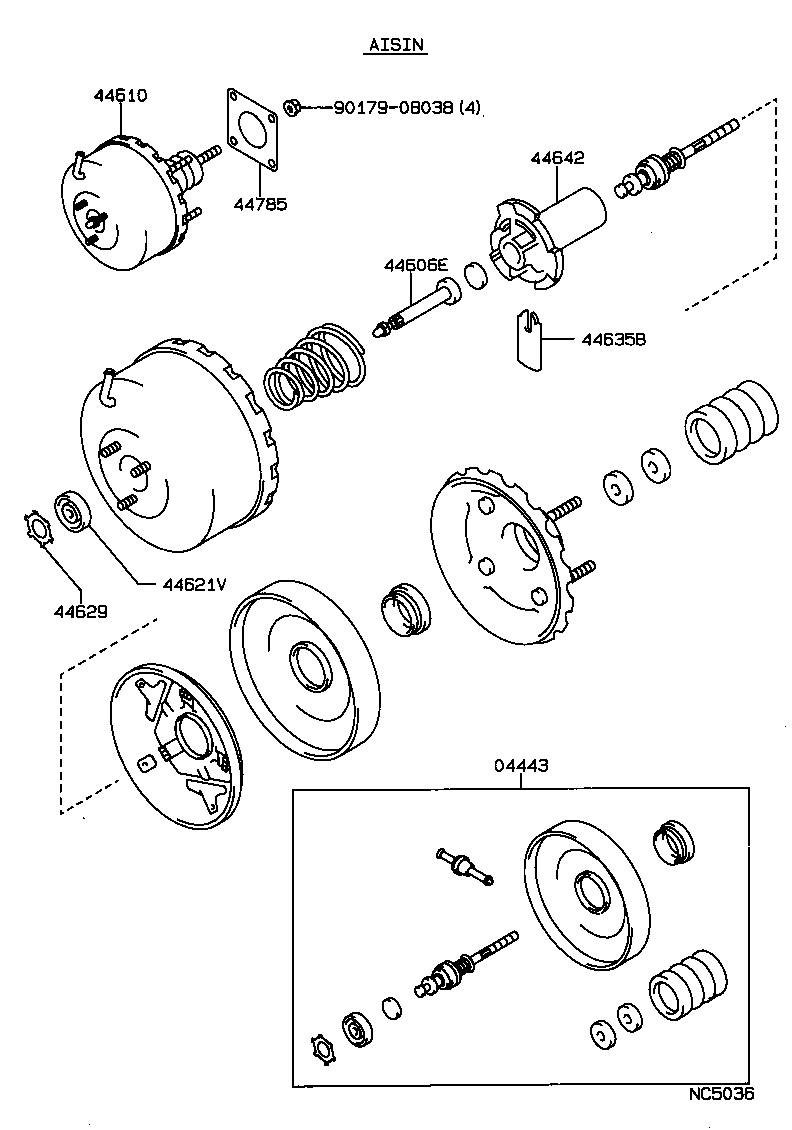  CARINA 2 |  BRAKE BOOSTER VACUUM TUBE