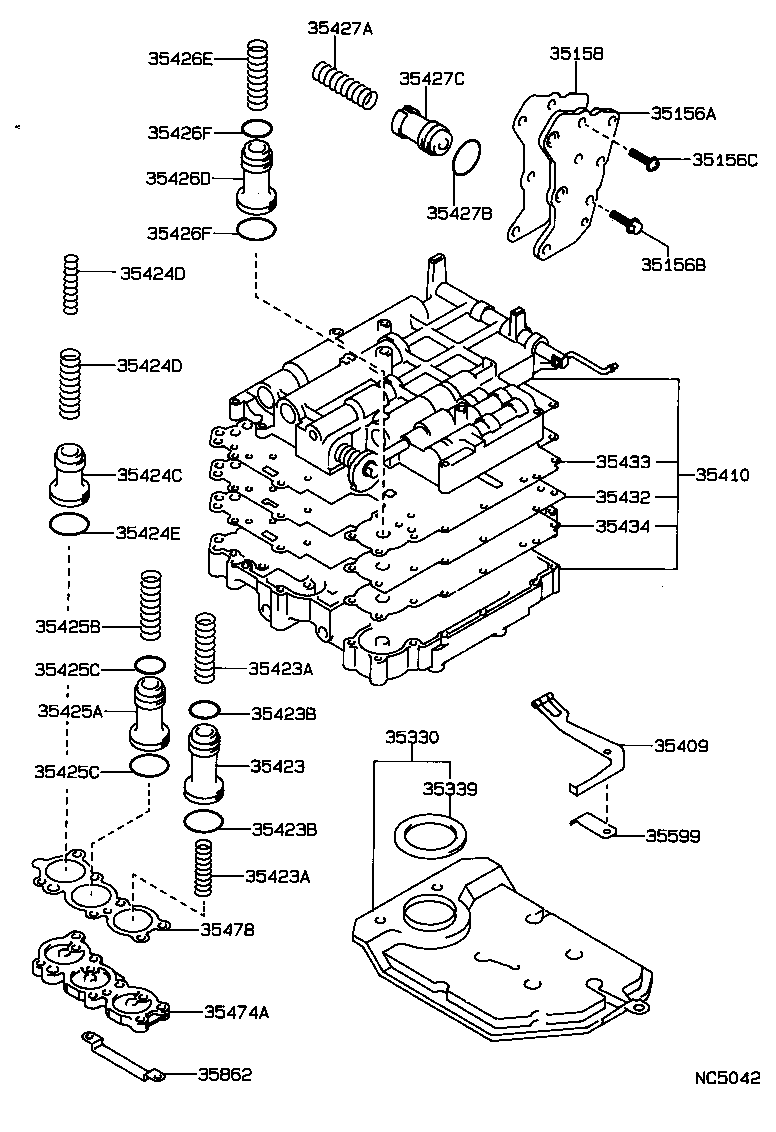  CARINA 2 |  VALVE BODY OIL STRAINER ATM