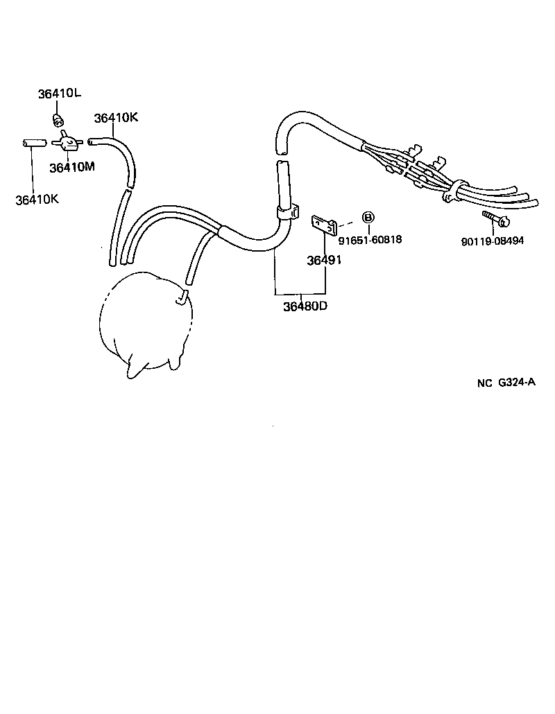 CAMRY JPP |  TRANSFER VACUUM PIPING
