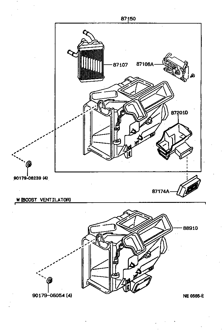  CARINA 2 |  HEATING AIR CONDITIONING HEATER UNIT BLOWER