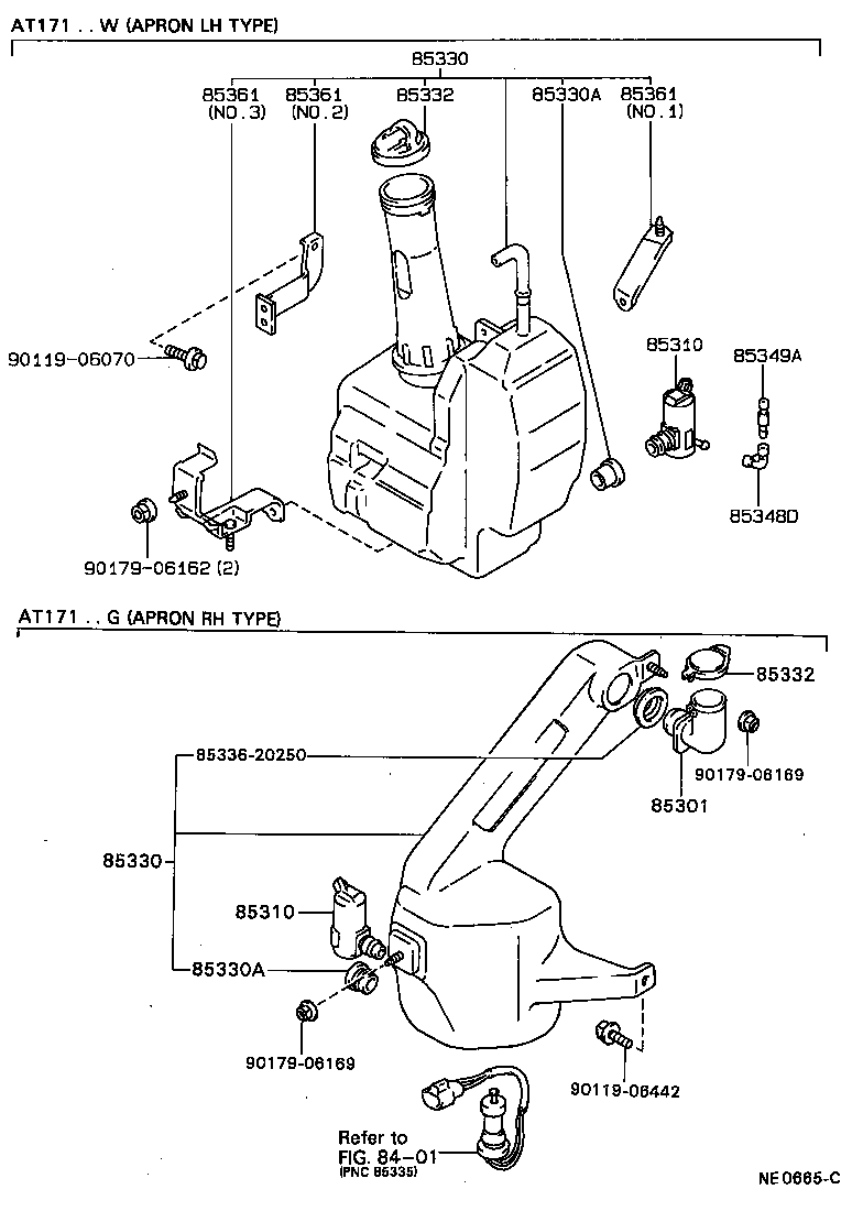  CARINA 2 |  WINDSHIELD WASHER