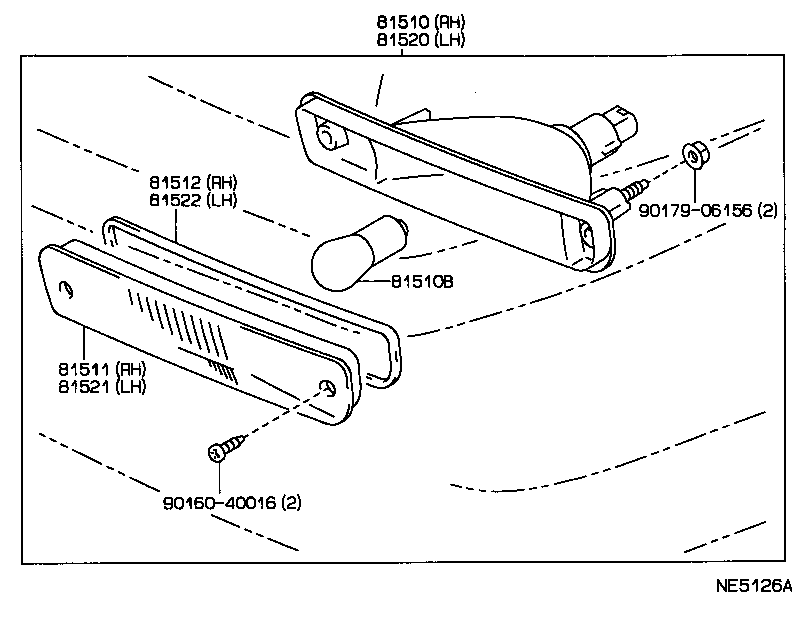  CARINA 2 |  FRONT TURN SIGNAL LAMP