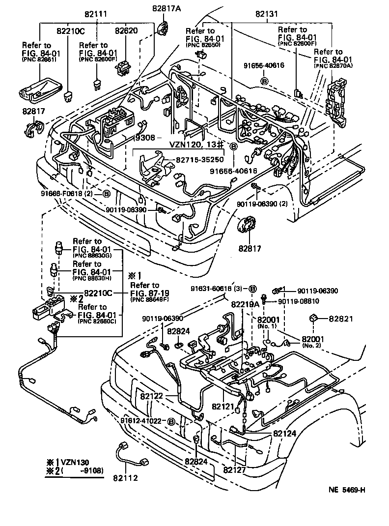  4 RUNNER TRUCK |  WIRING CLAMP