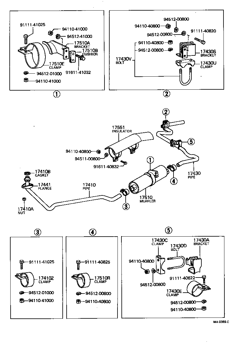  LAND CRUISER 40 45 55 |  EXHAUST PIPE