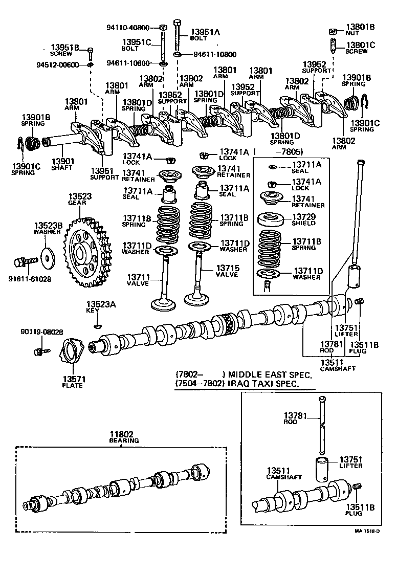  CROWN |  CAMSHAFT VALVE