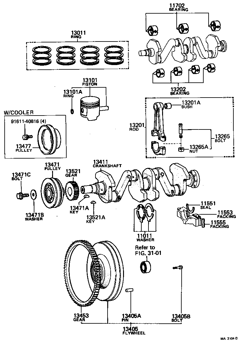  HIACE |  CRANKSHAFT PISTON