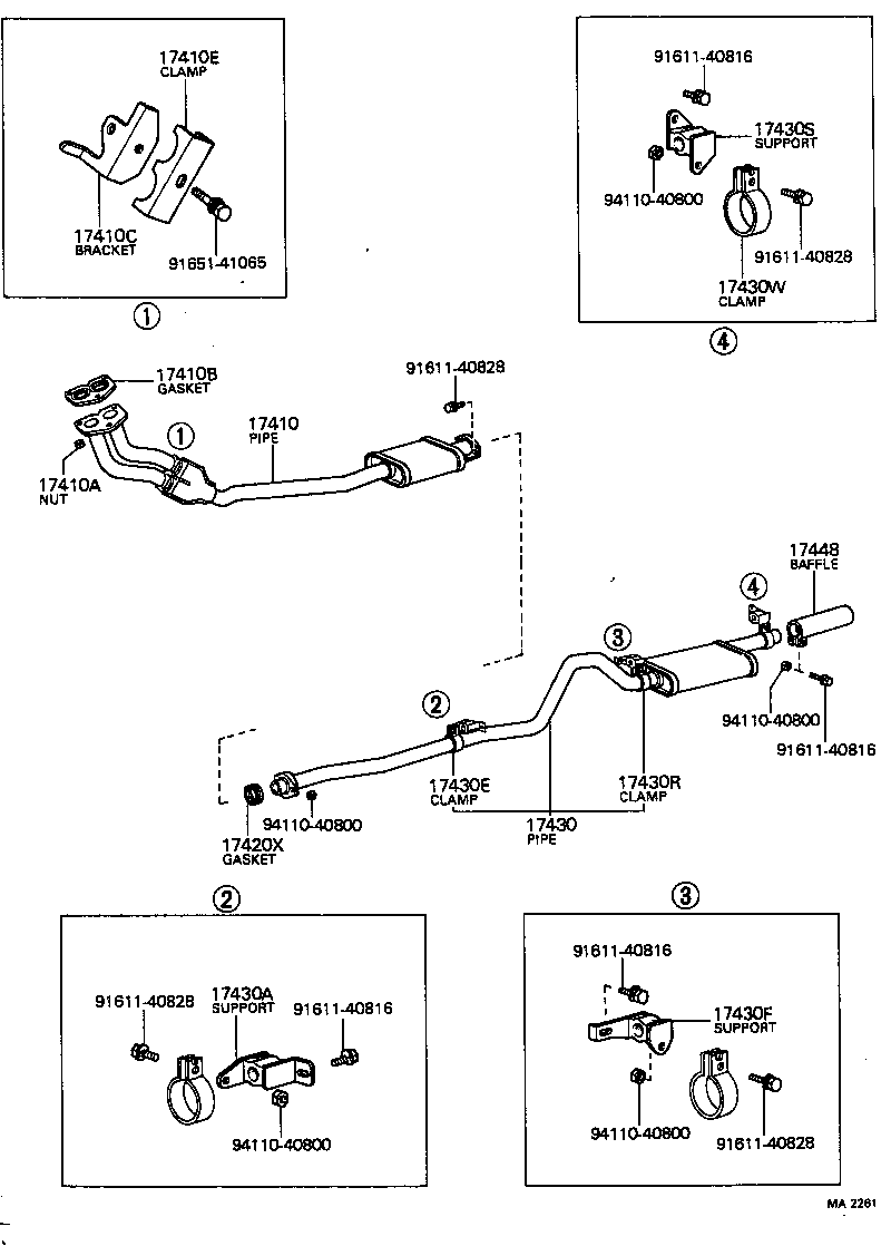  CARINA |  EXHAUST PIPE