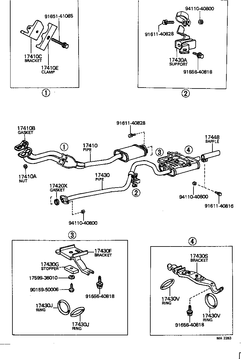  CARINA |  EXHAUST PIPE