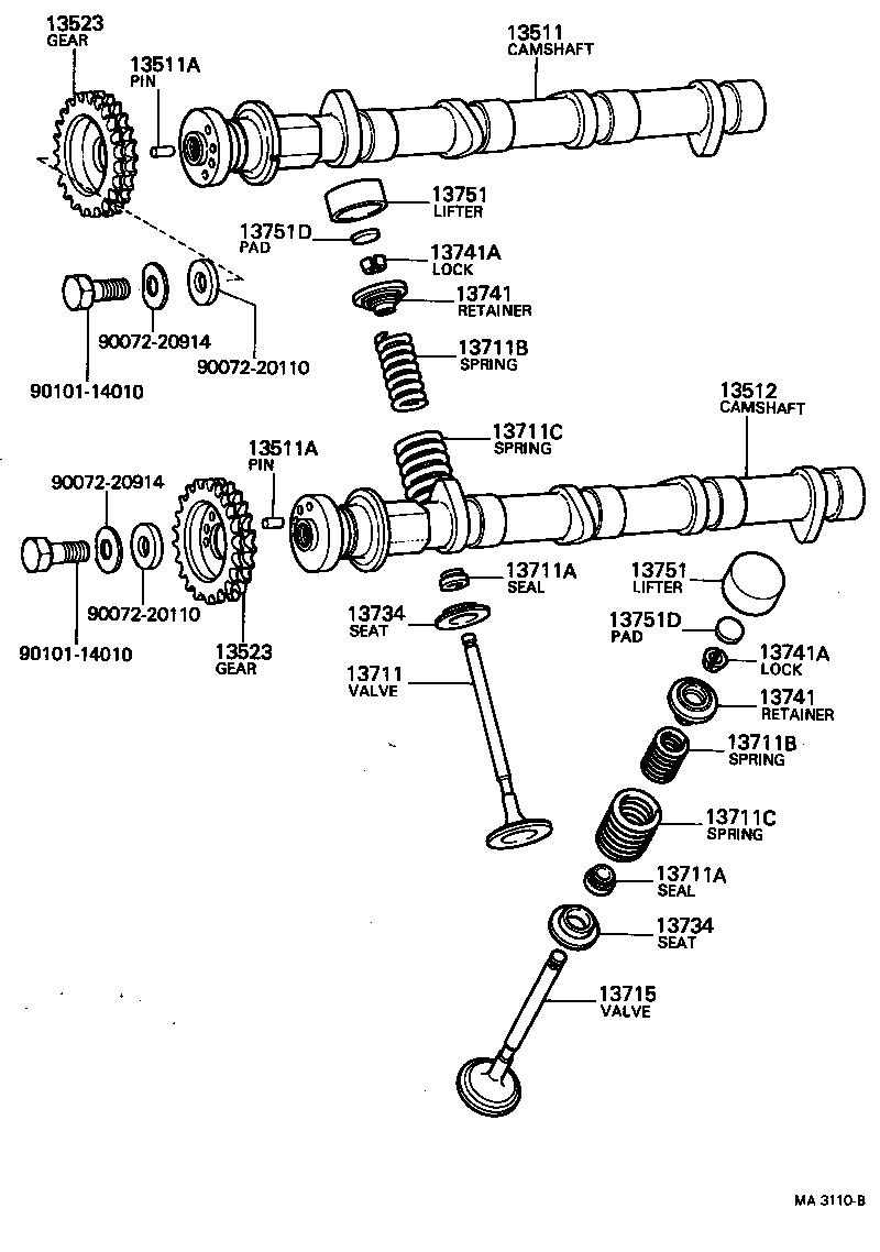  CELICA |  CAMSHAFT VALVE