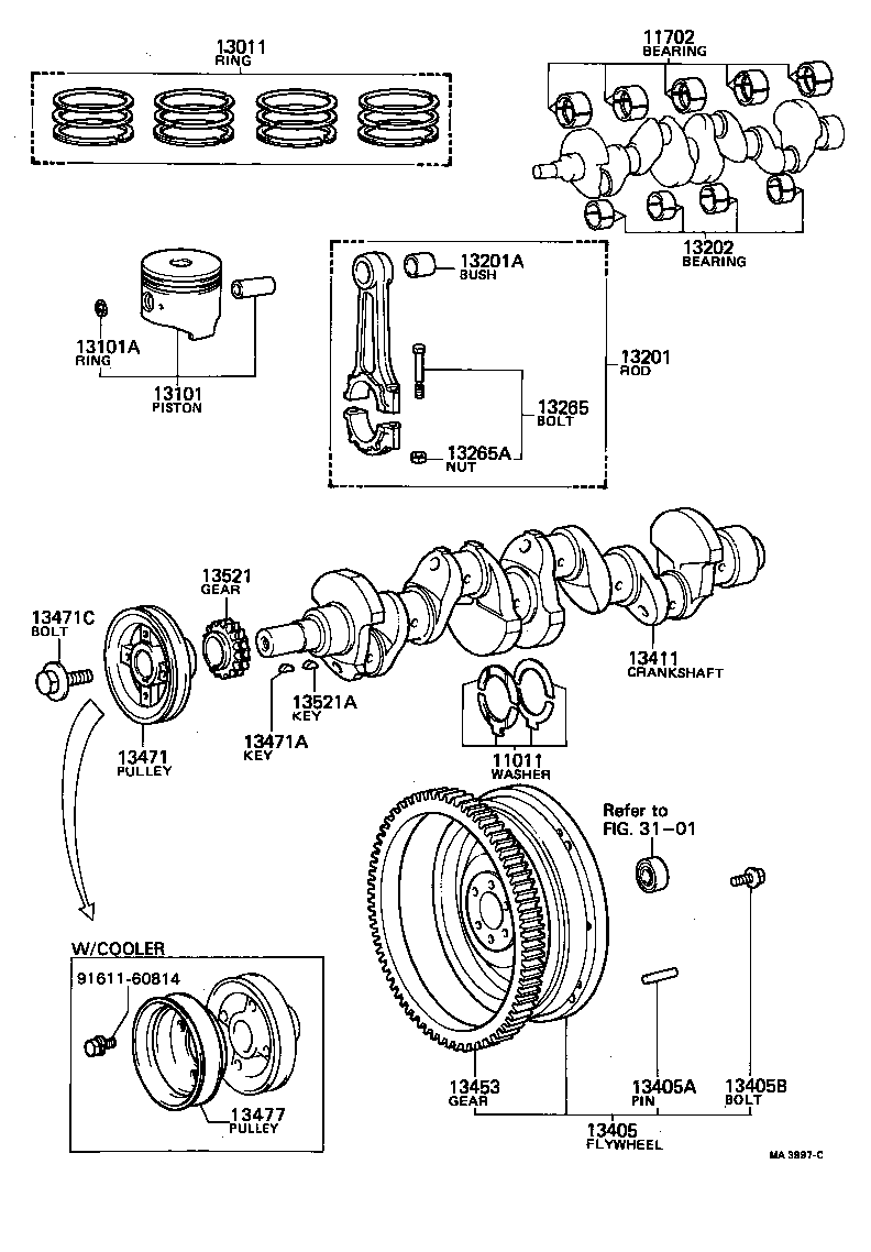  CORONA |  CRANKSHAFT PISTON