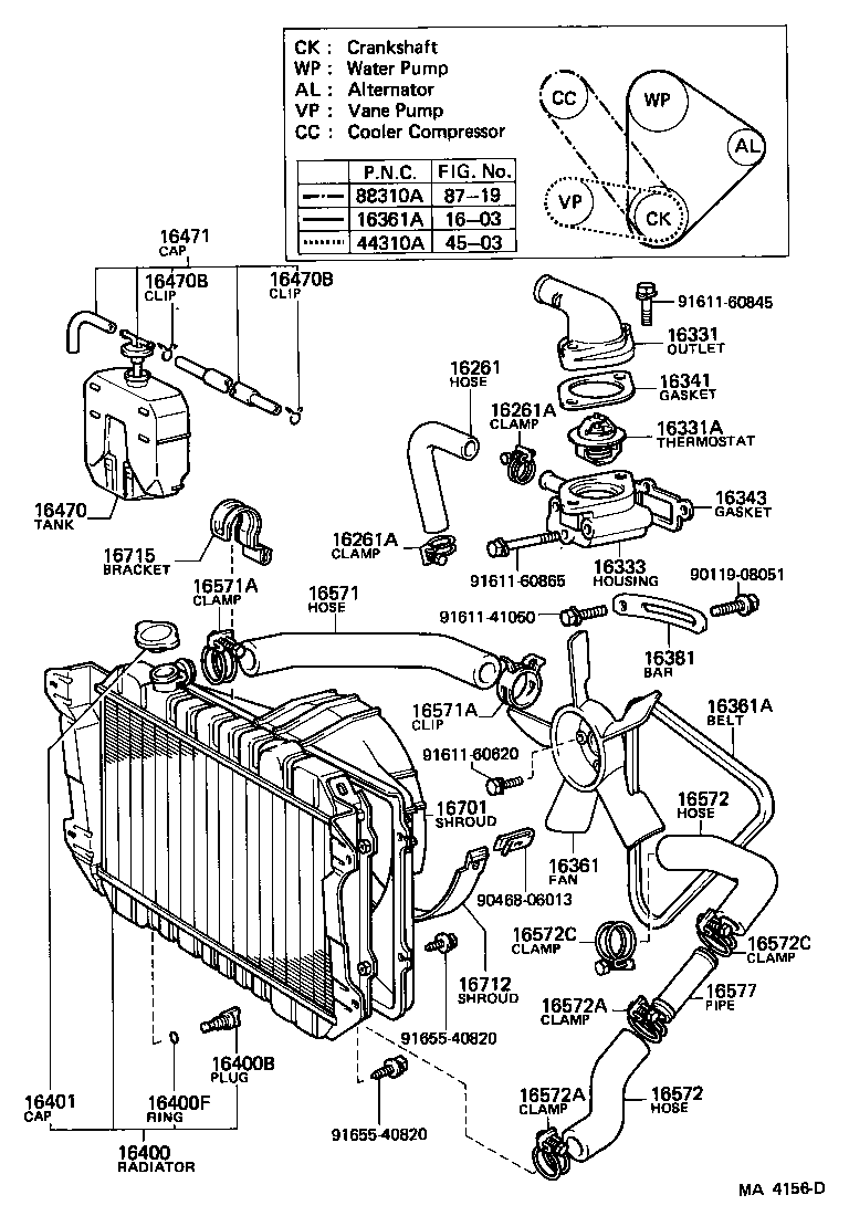  CROWN |  RADIATOR WATER OUTLET
