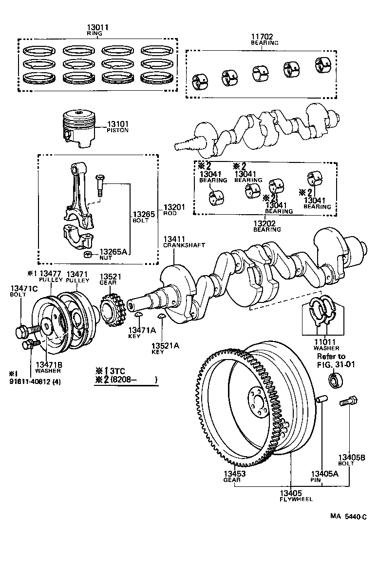  CARINA |  CRANKSHAFT PISTON