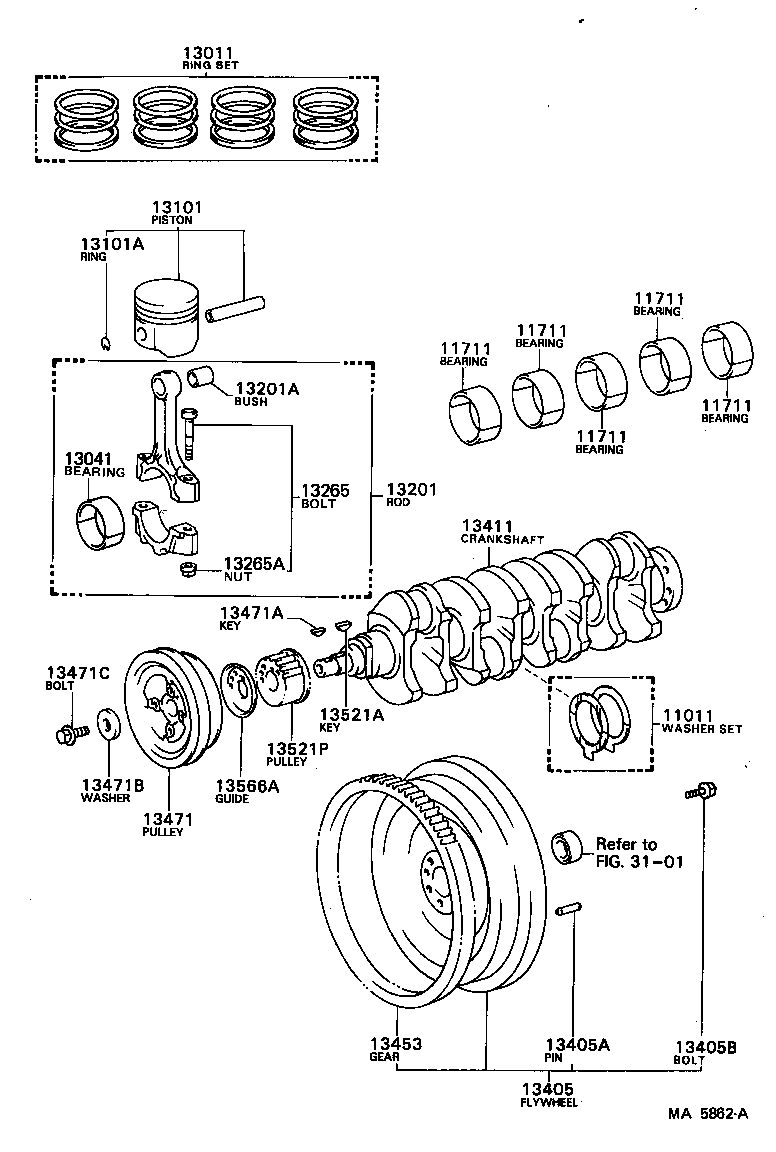  CARINA |  CRANKSHAFT PISTON