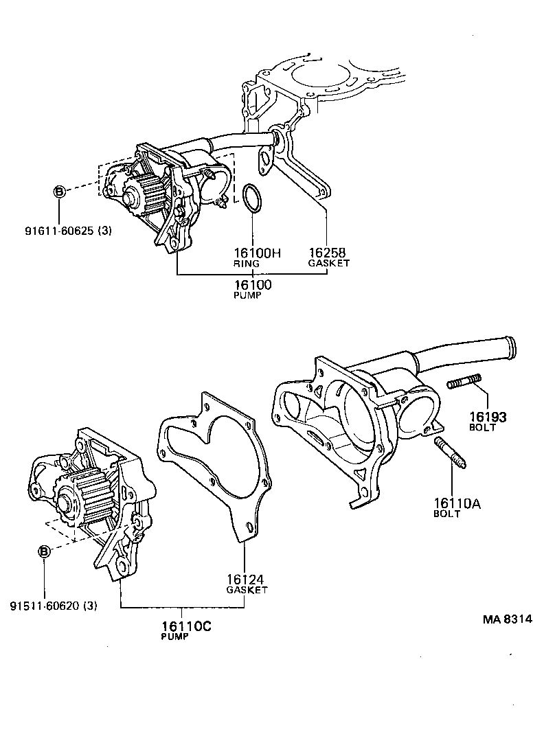  CELICA |  WATER PUMP